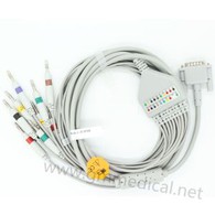 10 Kejl EKG taċ-ċomb bil-Pinna tal-Banana ta 'l-Iġjene taċ-ċomb