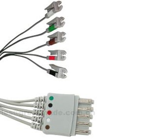 Kompatibbli M1968A 5-ċomb Leadwires, AHA, Grabber