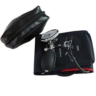 Manwal tal-Pressjoni tad-Demm Manwal Extra Itwal għall-Adulti, 22-42 Cm Ċirkonferenza tad-Driegħ Cuff ta 'Tubu Uniku Bil-Manometru tal-Pressjoni u Basla ta' l-Inflazzjoni