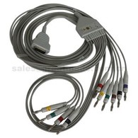Użu ma GE MAC500/1200 2029893-001 10 EKG taċ-ċomb Cable pazjent bil-Banana 4.0