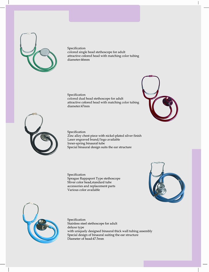 Aluminju Anodizzat Professjonali Stetoskopju Uniku Ras Doppju Bi Stetoskopju Kontra l-Kap